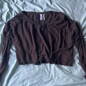 Urban outfitters long sleeve crop